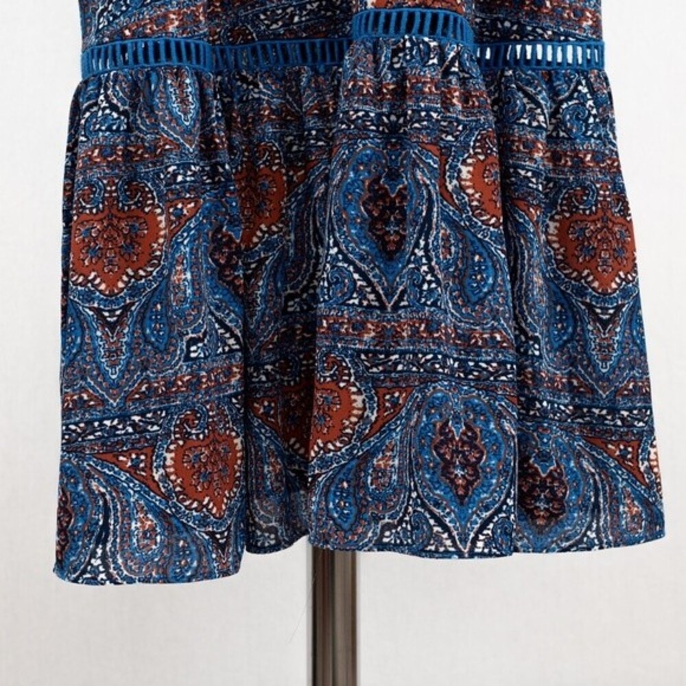 Jack By BB Dakota off shoulder midi printed dress size S - Picture 7 of 11